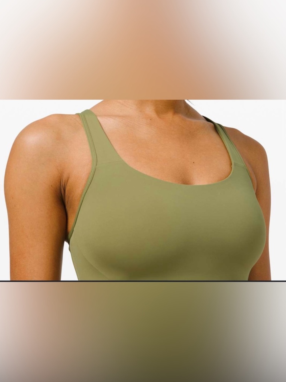 Lululemon Sports Bra Women's 38DD
Green High Support Athletic Workout
Gym Top.